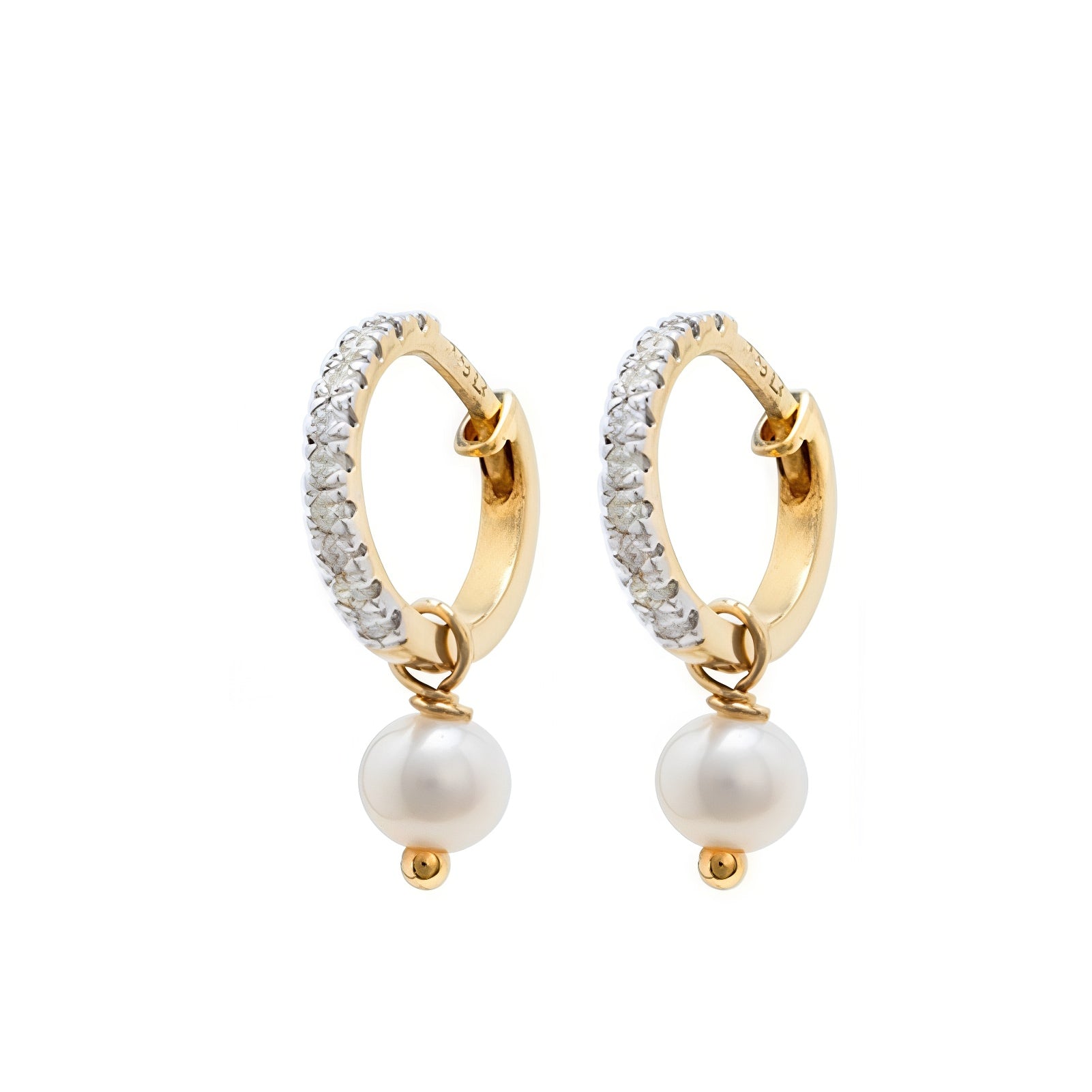 Picture of Luna Rae Solid 9k Gold Adeline Huggies