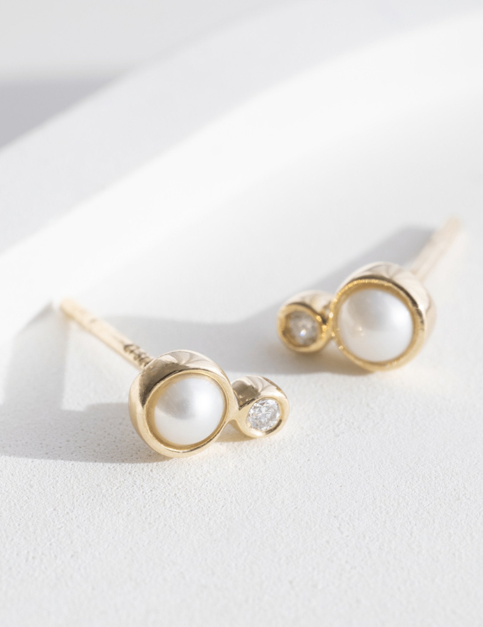 Picture of Luna Rae Solid 9k Gold Dara Studs