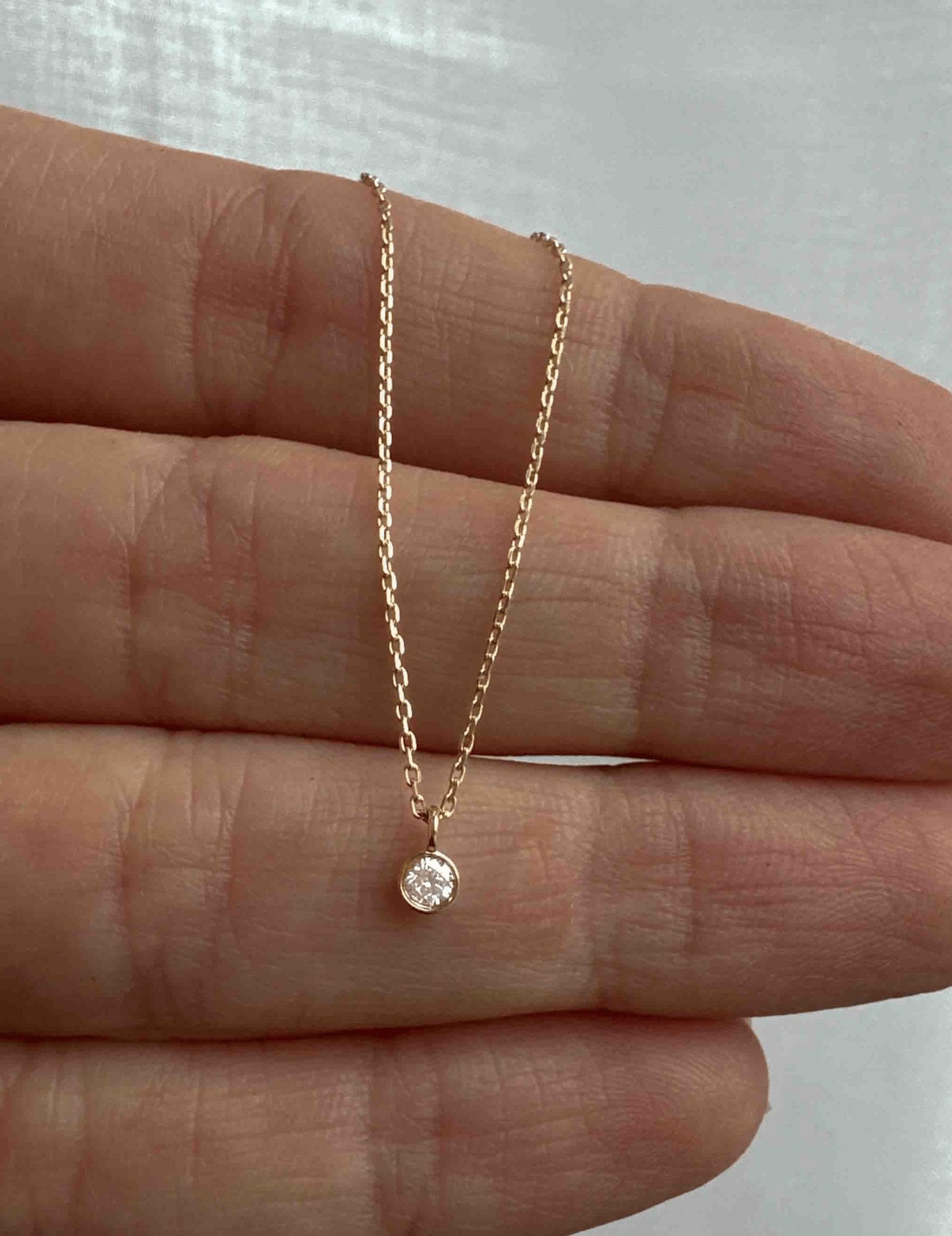 Picture of Luna Rae Solid 9k Gold Diamond Sky Necklace