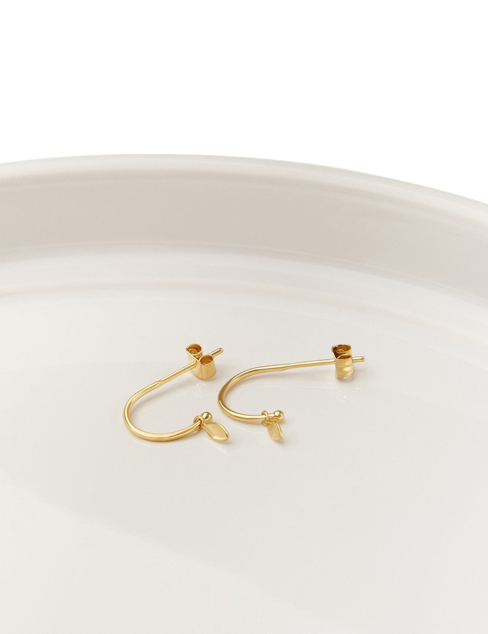 Picture of Luna Rae Solid 9k Gold Drops of Dawn Earrings