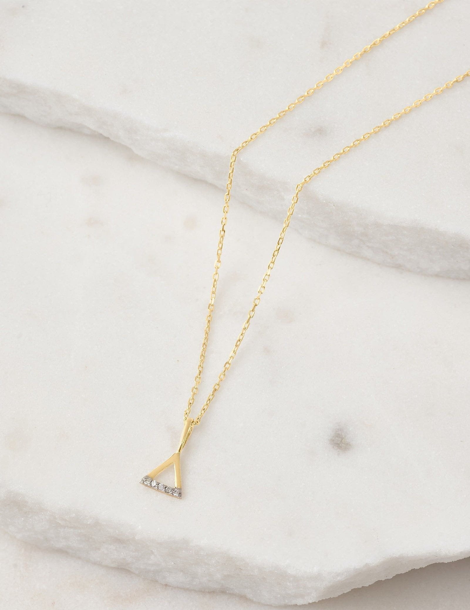 Picture of Luna Rae Solid 9k Gold Fire Element Necklace