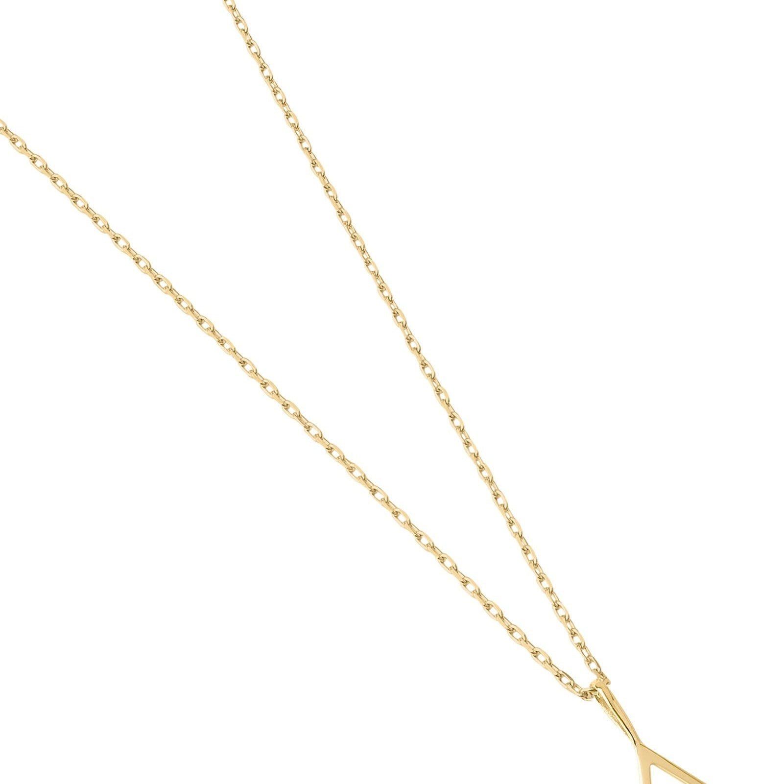 Picture of Luna Rae Solid 9k Gold Fire Element Necklace