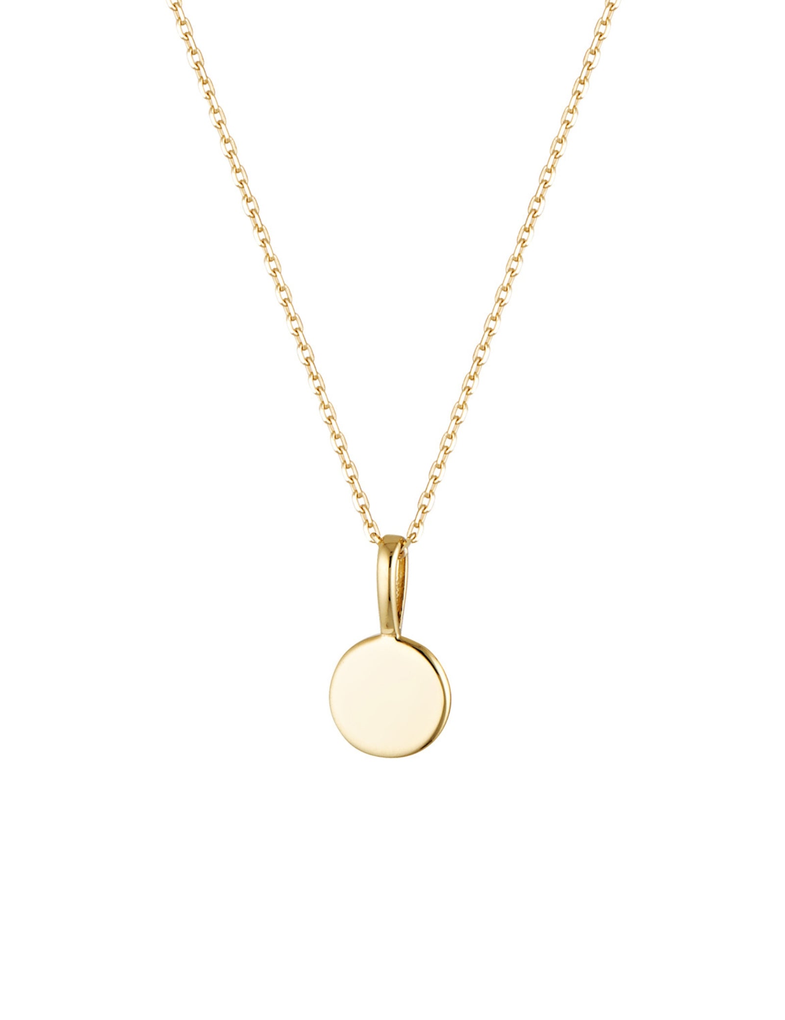 Flat Disc Imprint Pendant