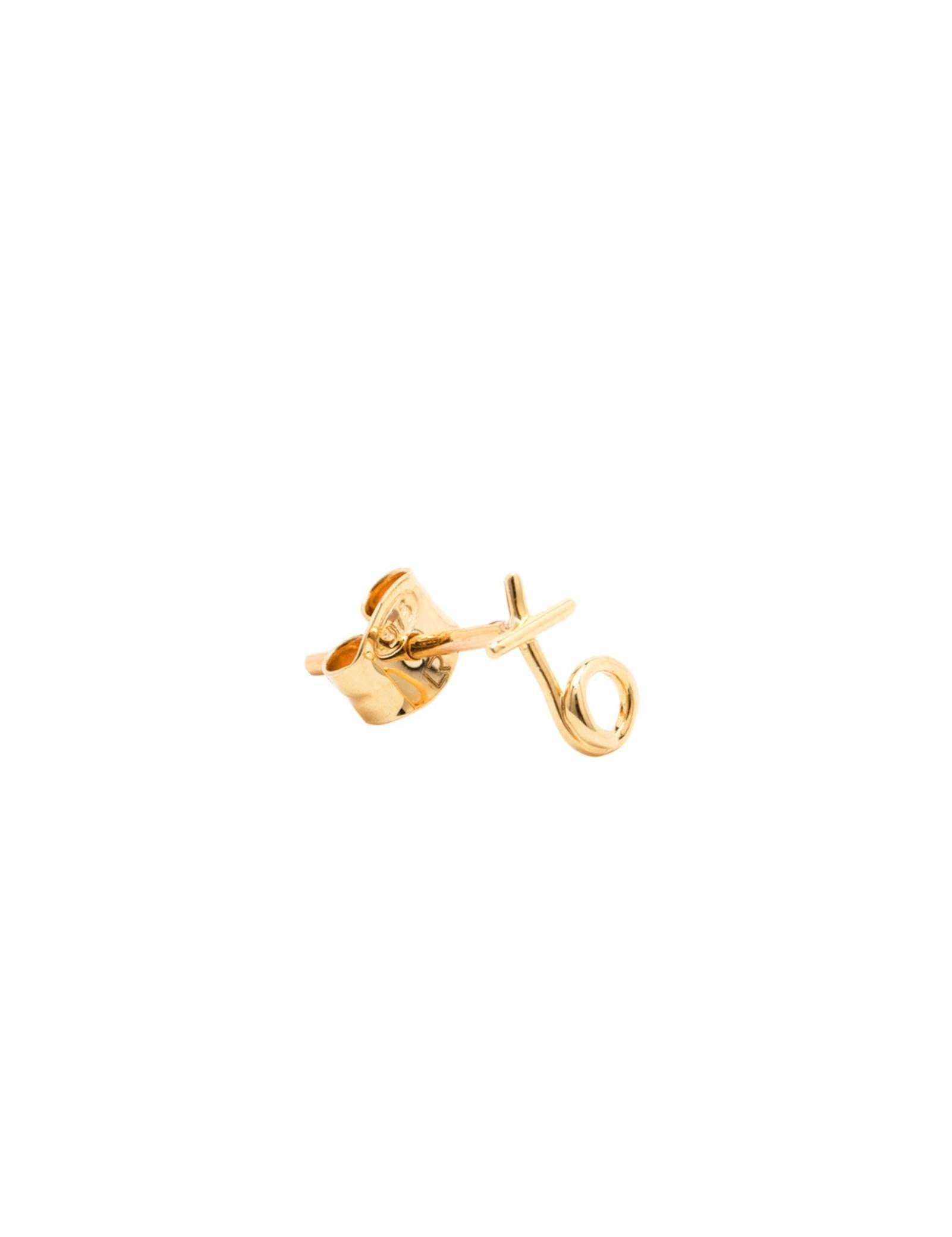 Picture of Luna Rae Solid 9k Gold Kiss Hug Studs