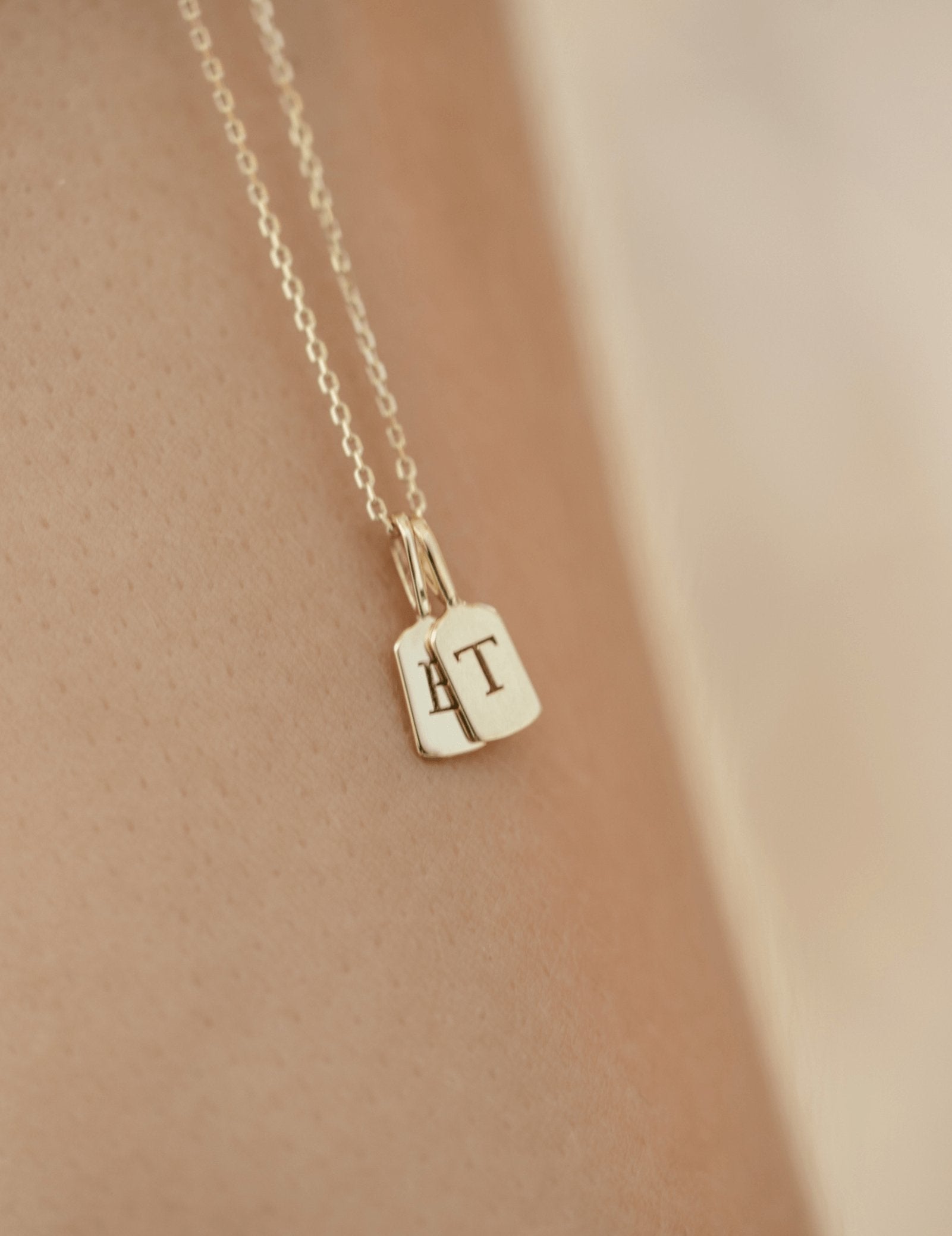 Picture of Luna Rae Yellow Gold Letter M