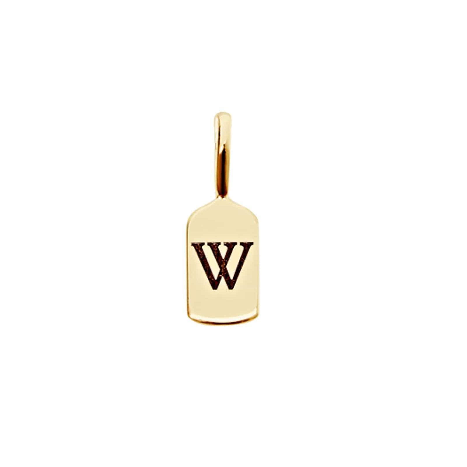 Picture of Luna Rae Yellow Gold Letter W