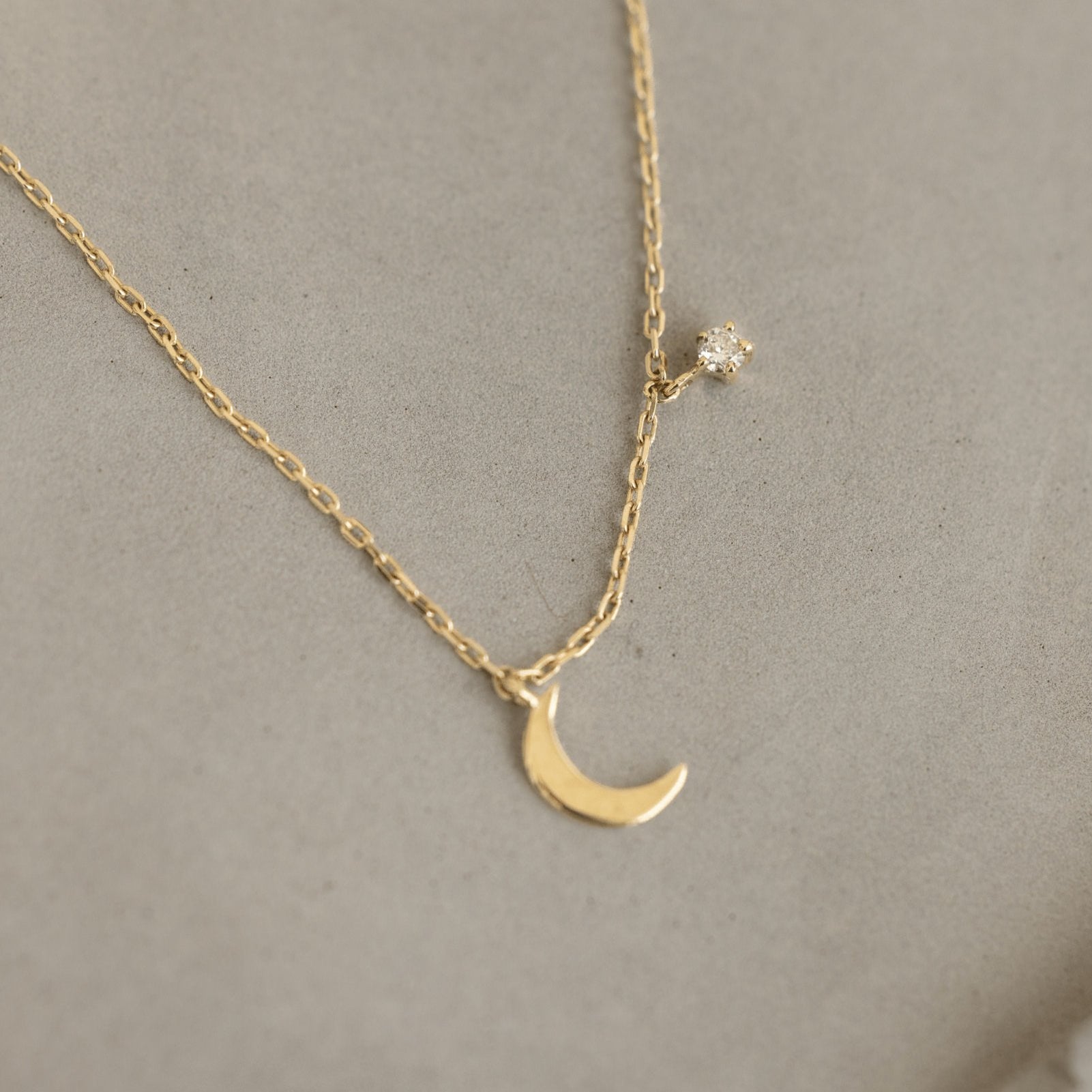 Picture of Luna Rae Solid 9k Gold Luna Necklace