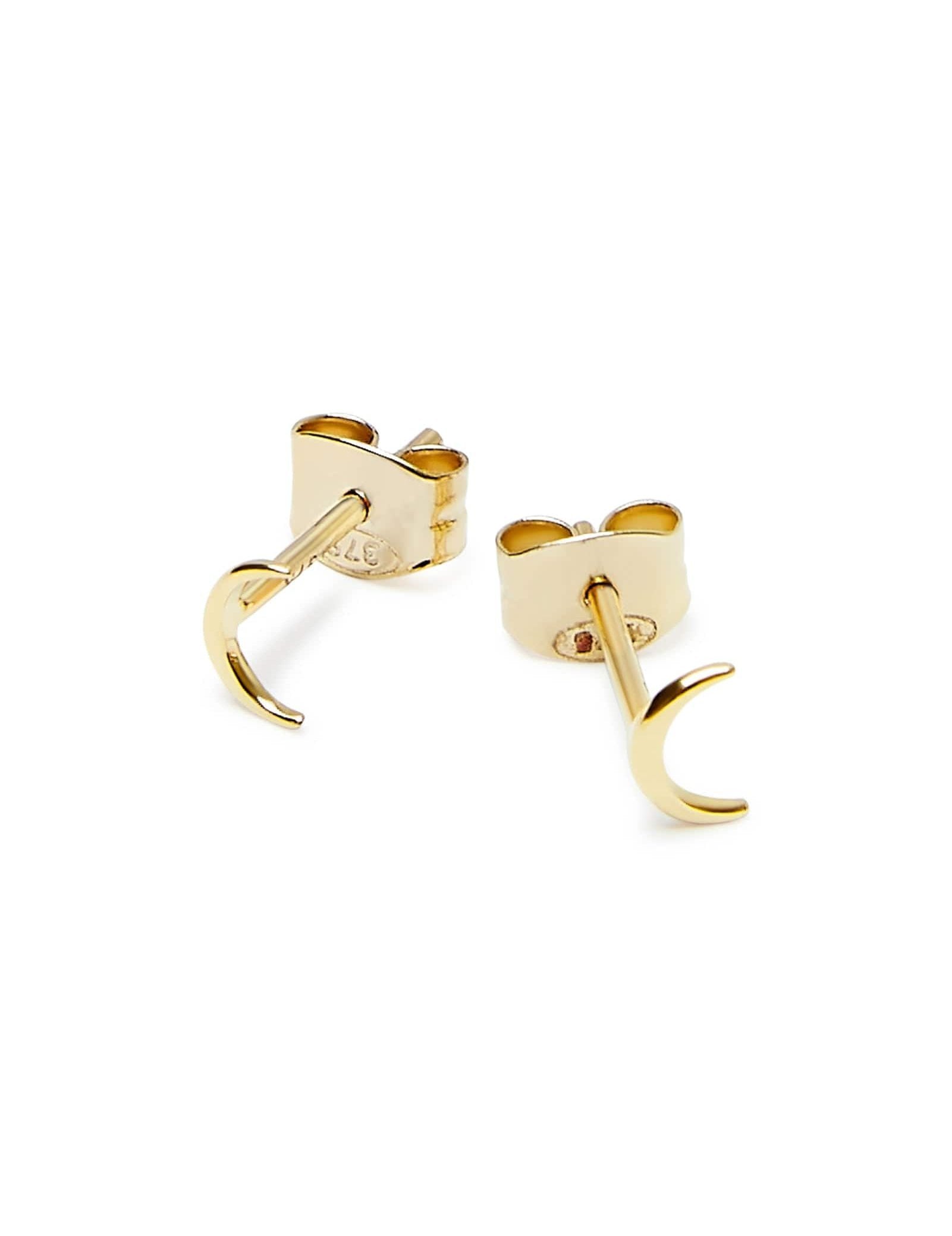 Picture of Luna Rae Solid 9k Gold Moon Studs