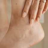 Picture of Luna Rae Solid 9k Gold Moondust Anklet