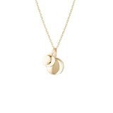 Multi Stacked Waved Disc Necklace