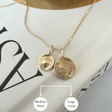 Multi Stacked Waved Disc Necklace