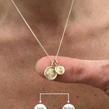 Multi Stacked Waved Disc Necklace