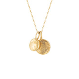 Multi Stacked Waved Disc Necklace