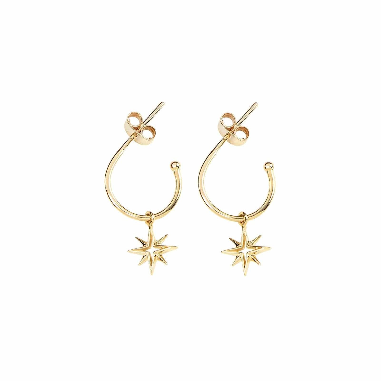 Picture of Luna Rae Solid 9k Gold My True North Hoops