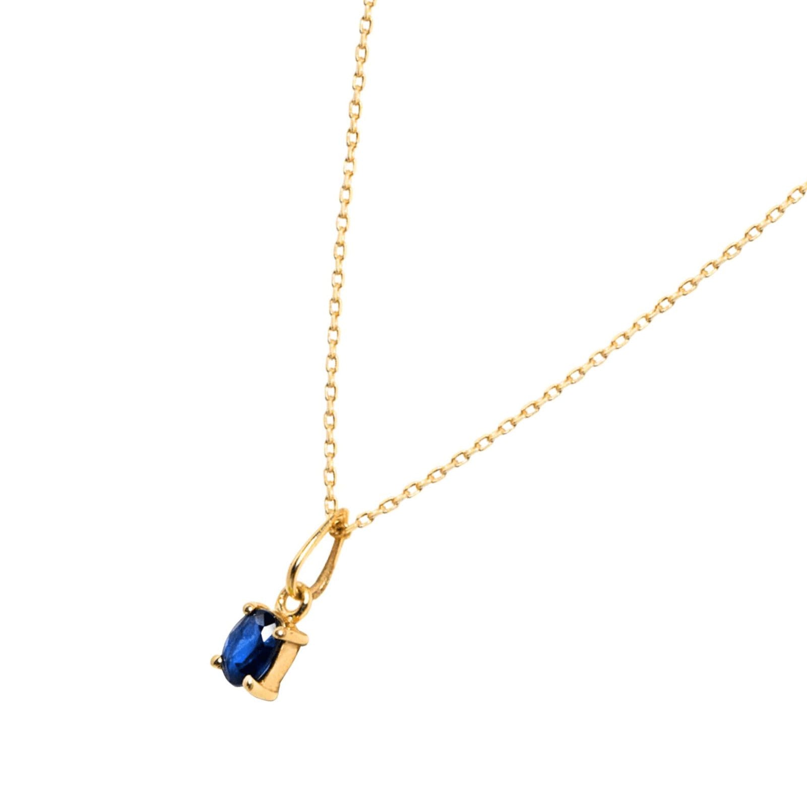Picture of Luna Rae Solid 9k Gold Sapphire Necklace