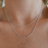 Silver Figaro Chain