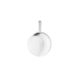 Silver Flat Disc Imprint Pendant