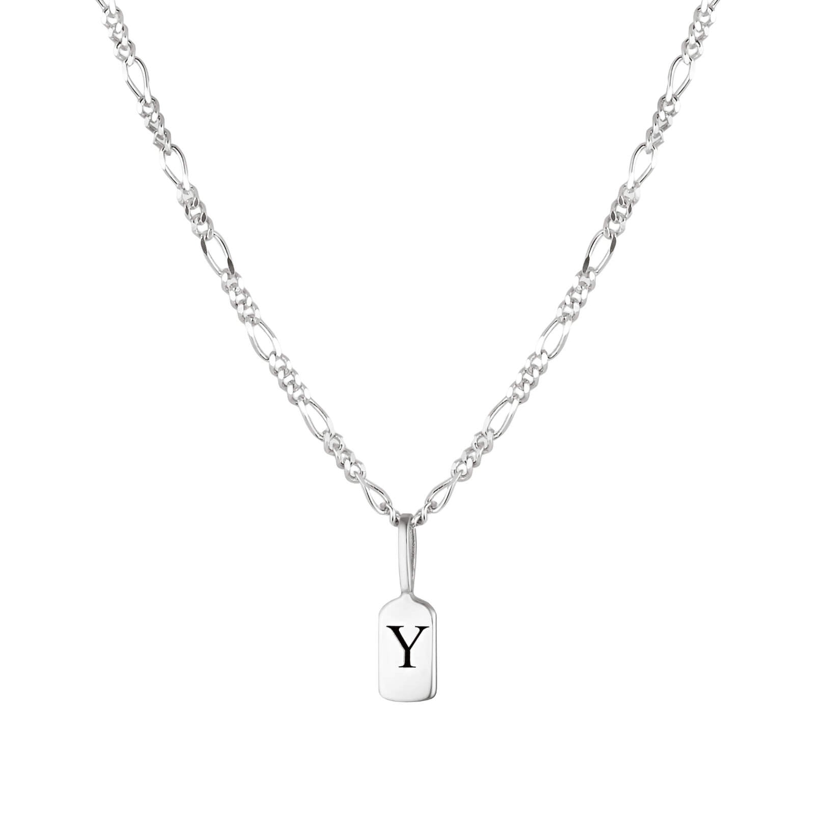 Silver Letter Y