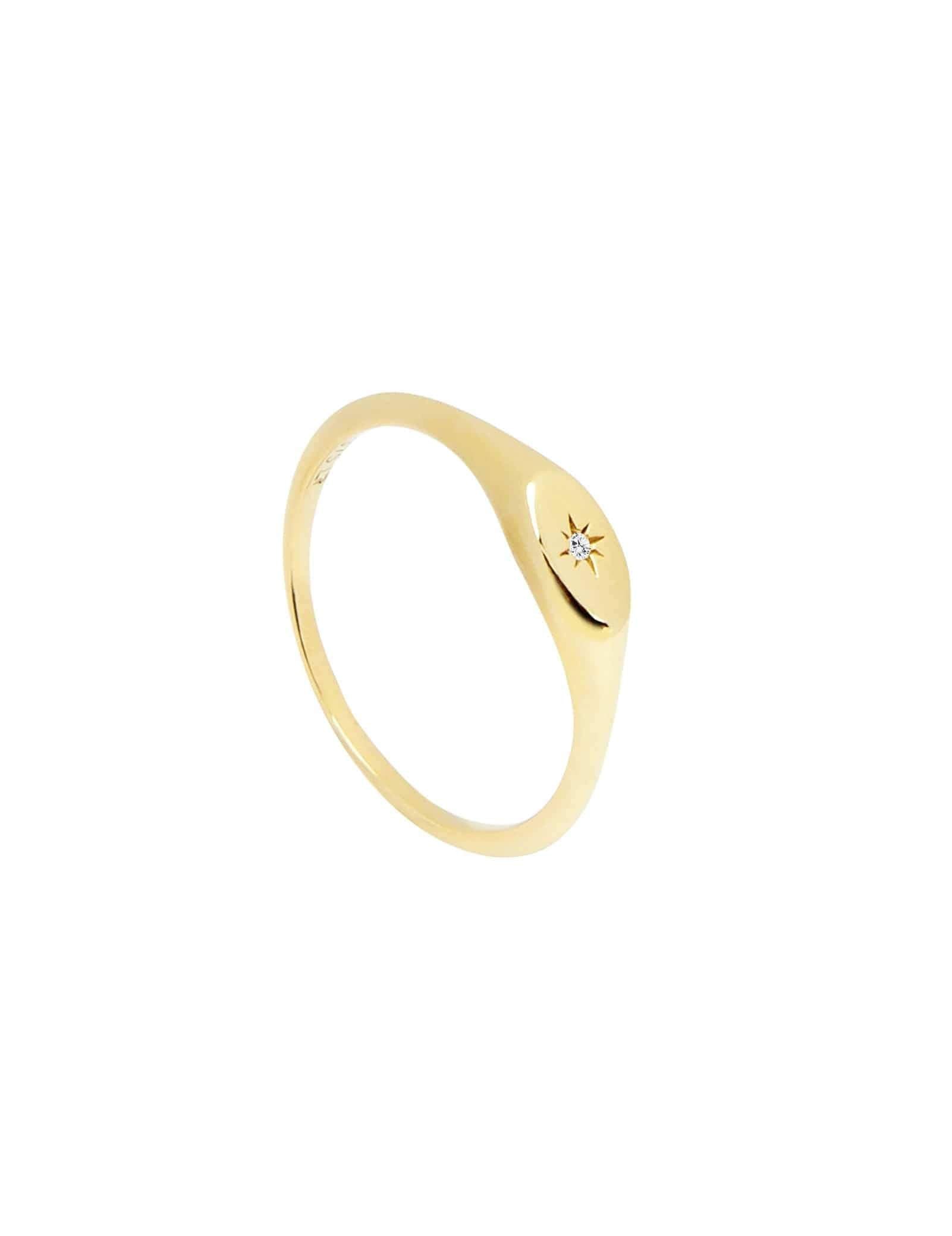 Picture of Luna Rae Solid 9k Gold Sol Ring