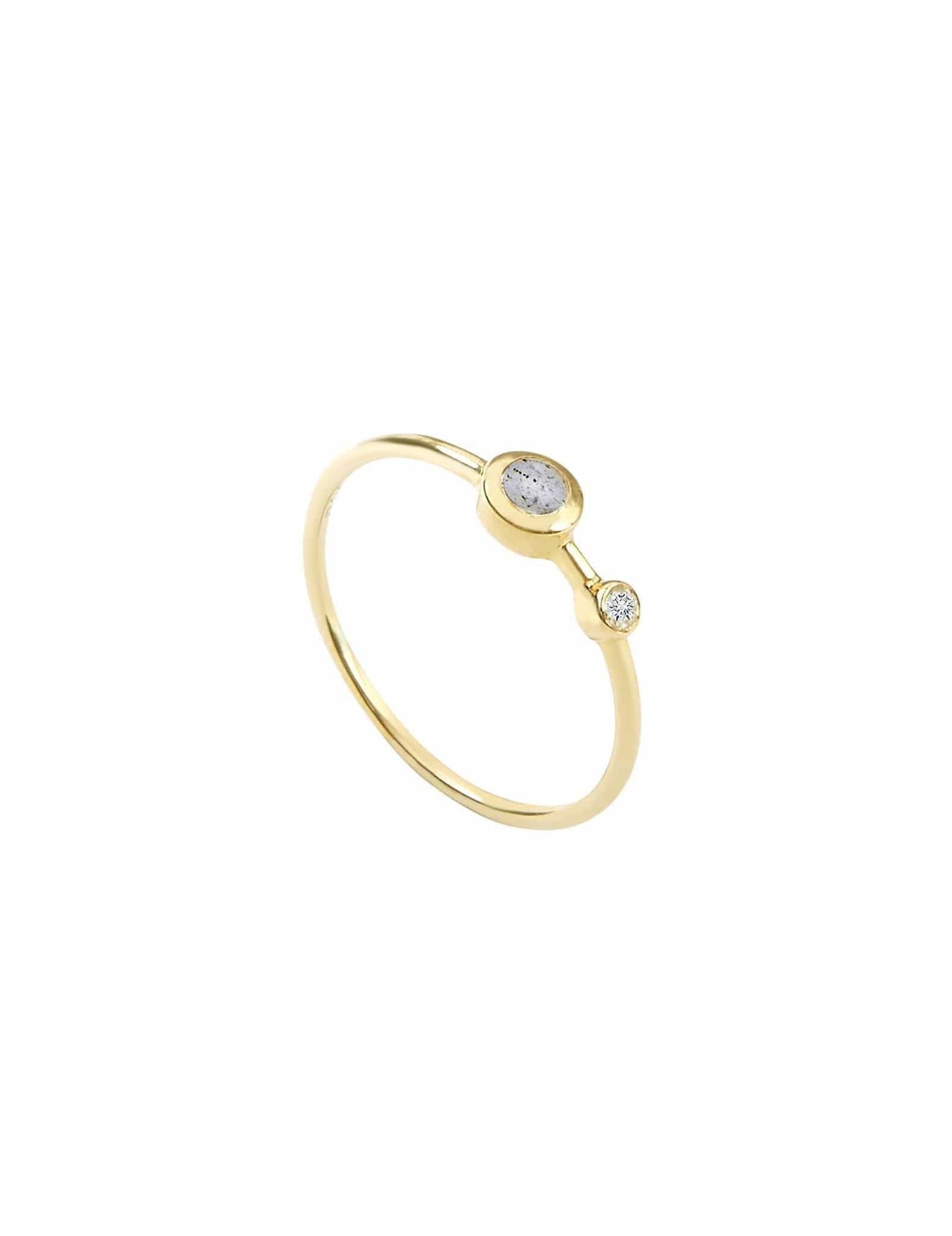 Picture of Luna Rae Solid 9k Gold Stellar Ring