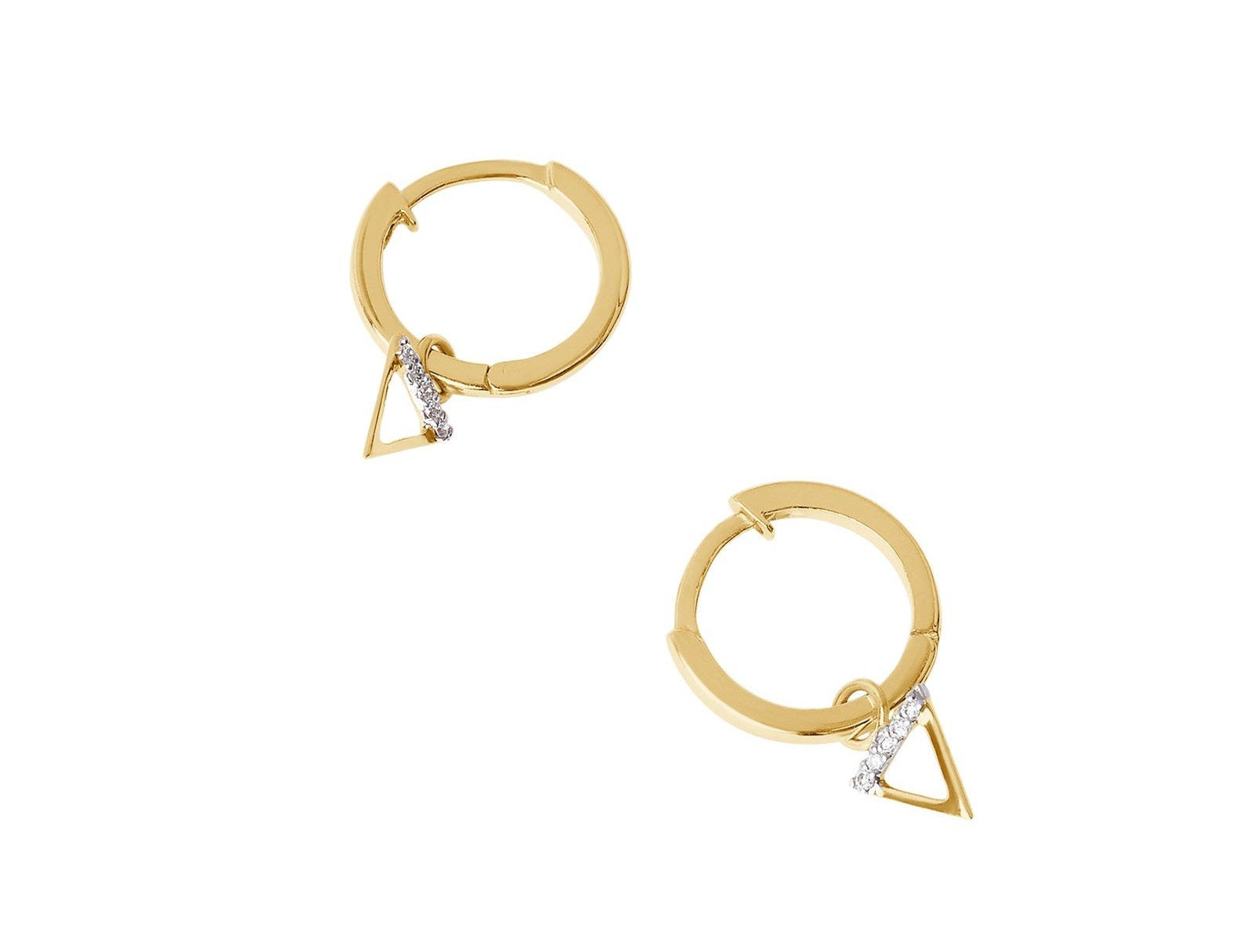 Picture of Luna Rae Solid 9k Gold Water Element Hoops