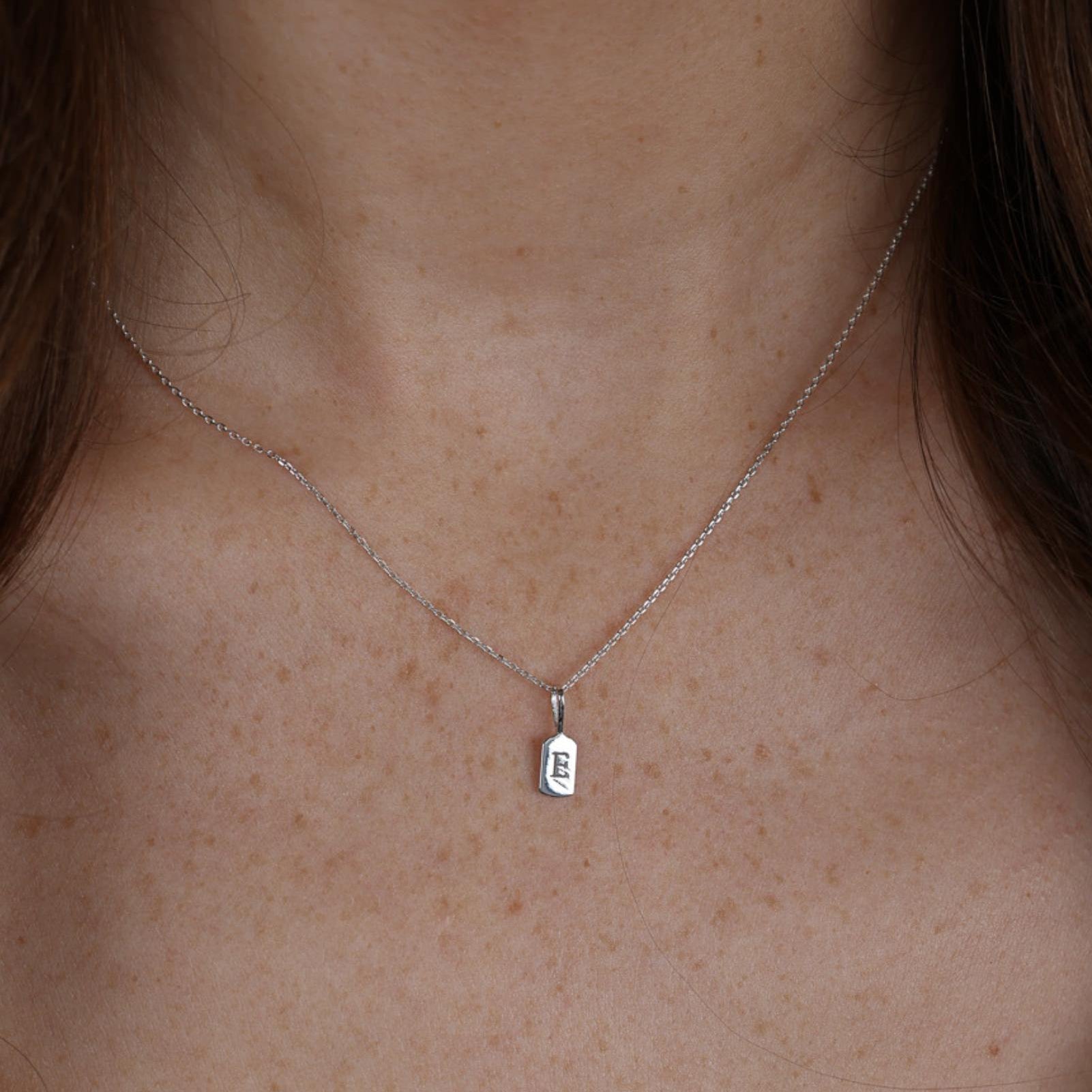 Picture of Luna Rae White Gold Letter E