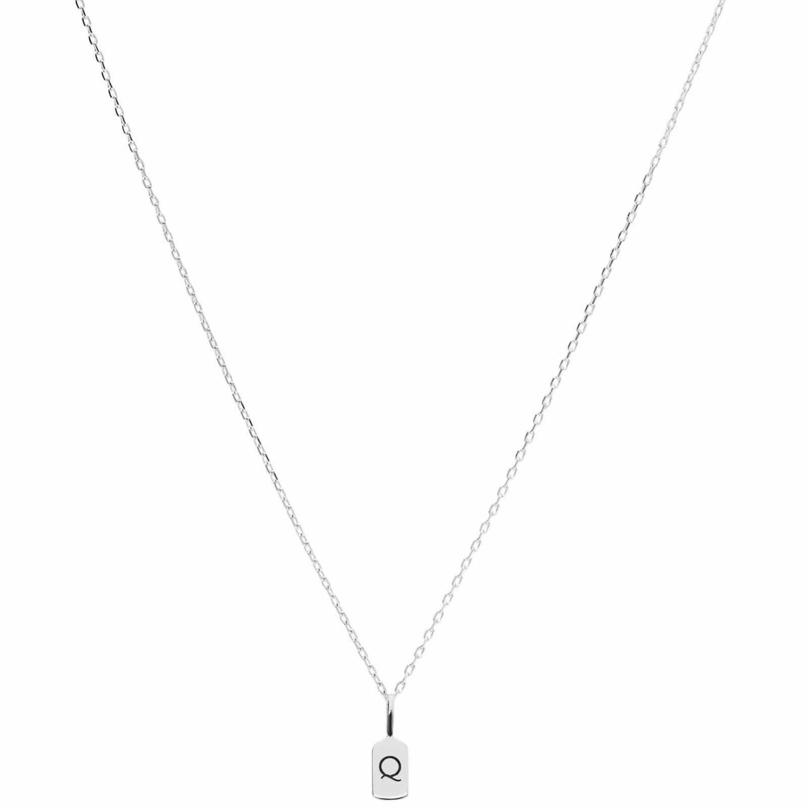 Picture of Luna Rae White Gold Letter Q