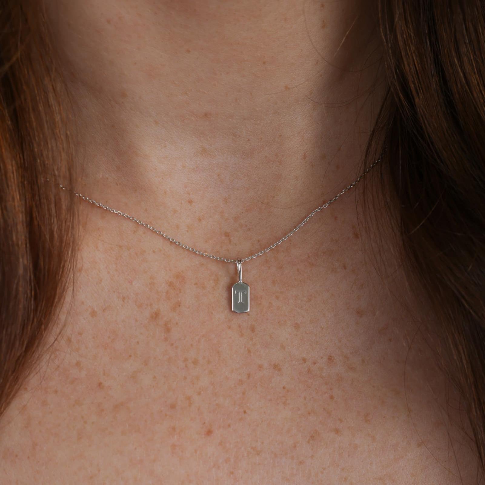 Picture of Luna Rae White Gold Letter T