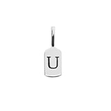 White Gold Letter U